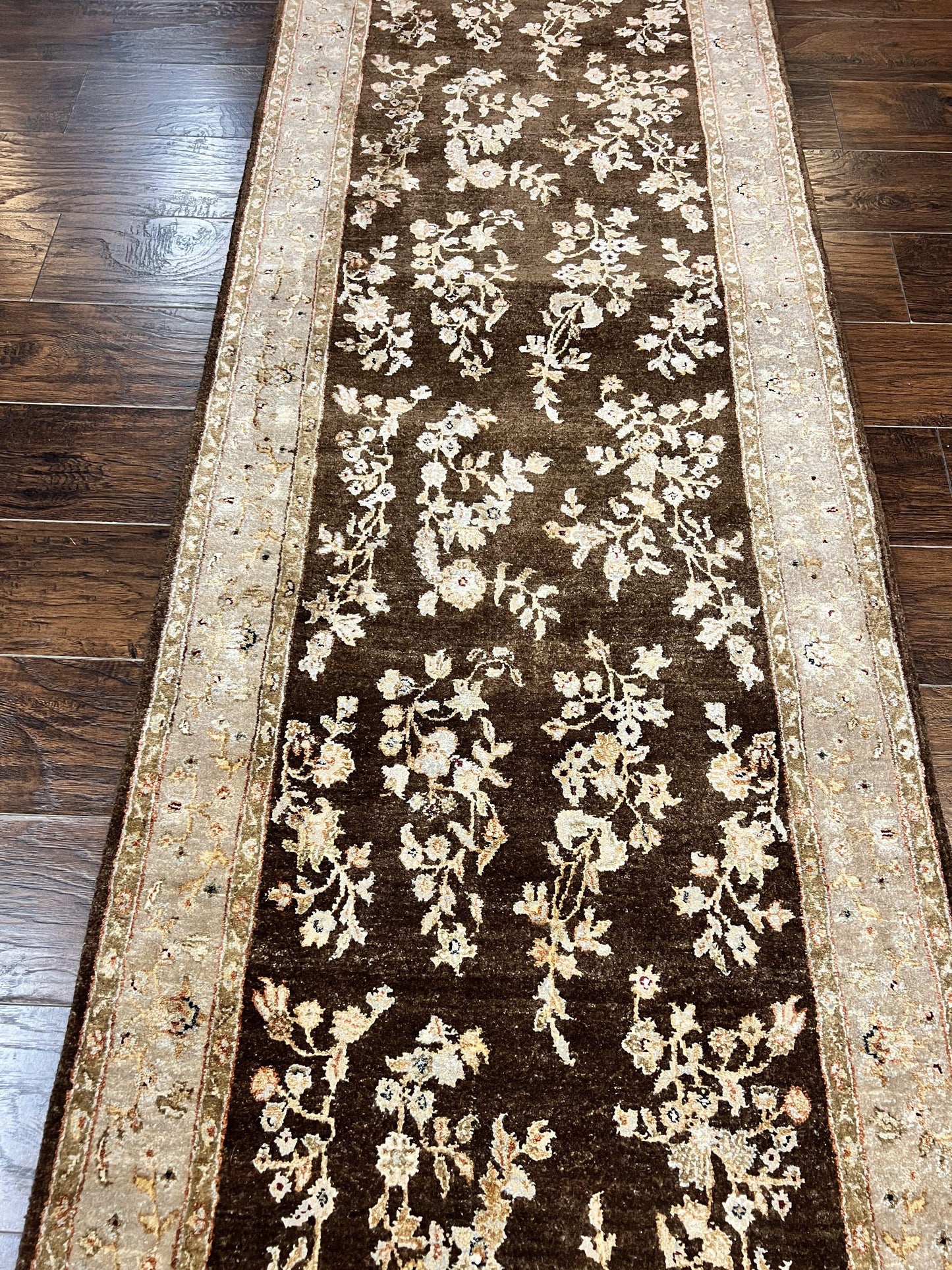Peshawar Runner Rug Hand Knotted Wool 3x20