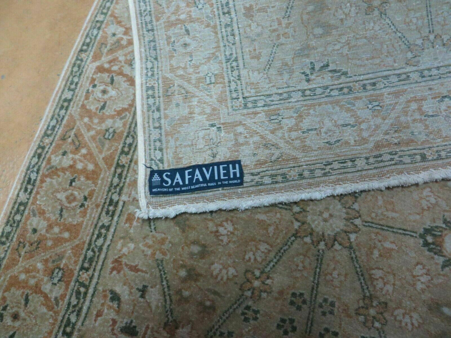 Vintage Handmade Pakistan Wool Rug Runner Hand Knotted Safavieh 2 Feet 8 Inches By 12 Feet