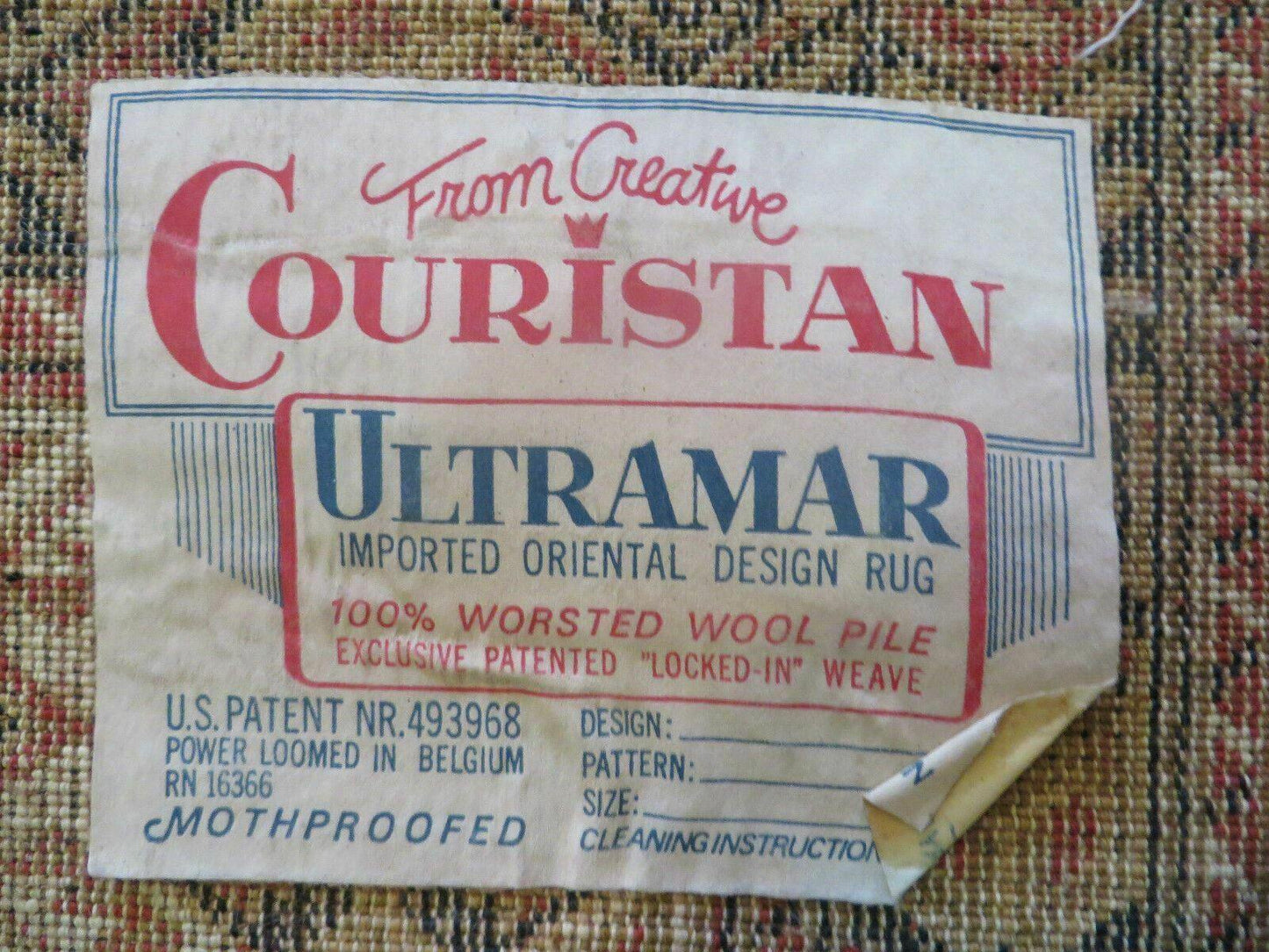 Couristan Belgium Power Loomed Wool Rug 10x14 Living Room Oriental Carpet