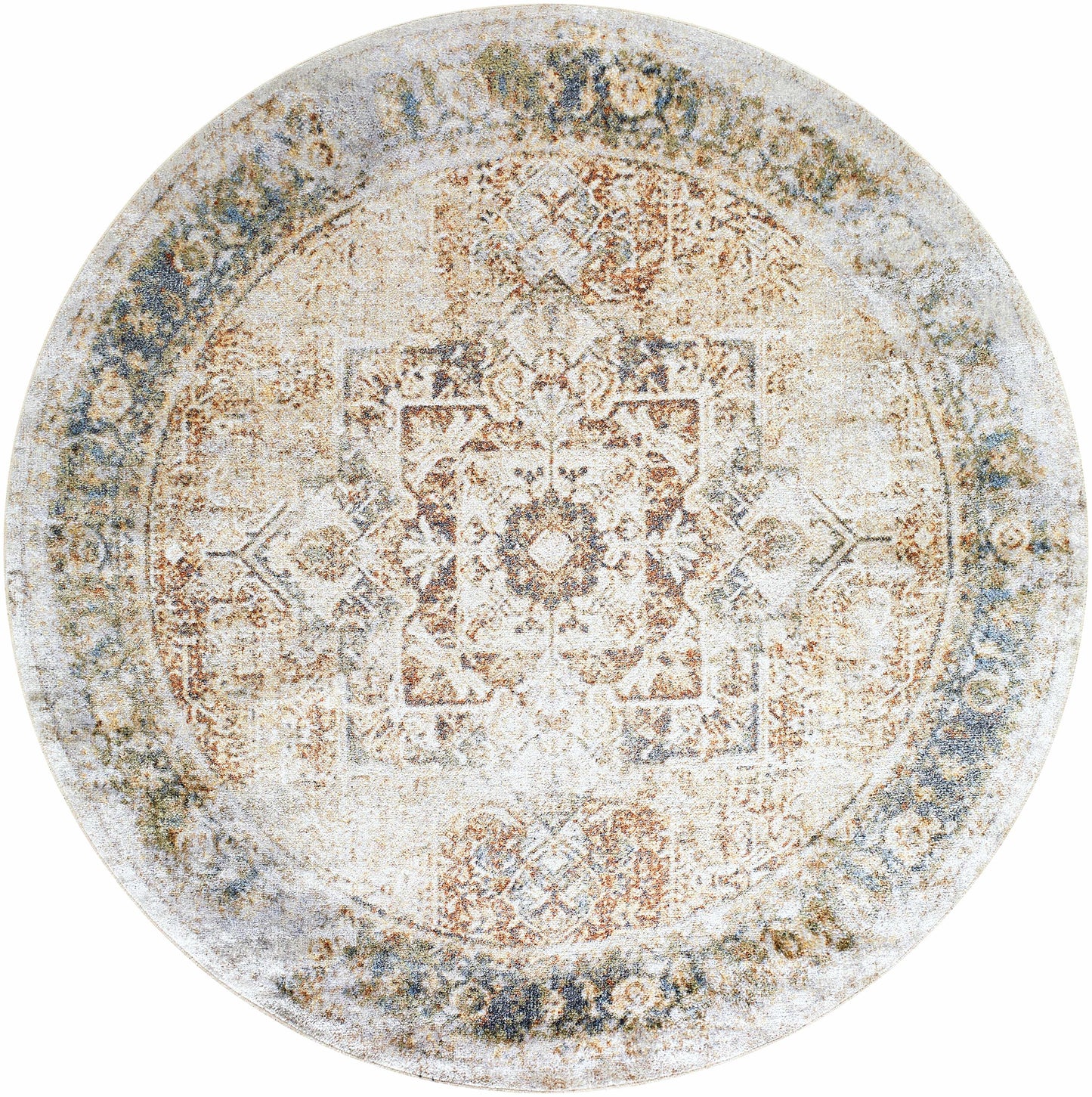 Heritage Washable Area Rug - Classic Flat Pile Design for Easy Care