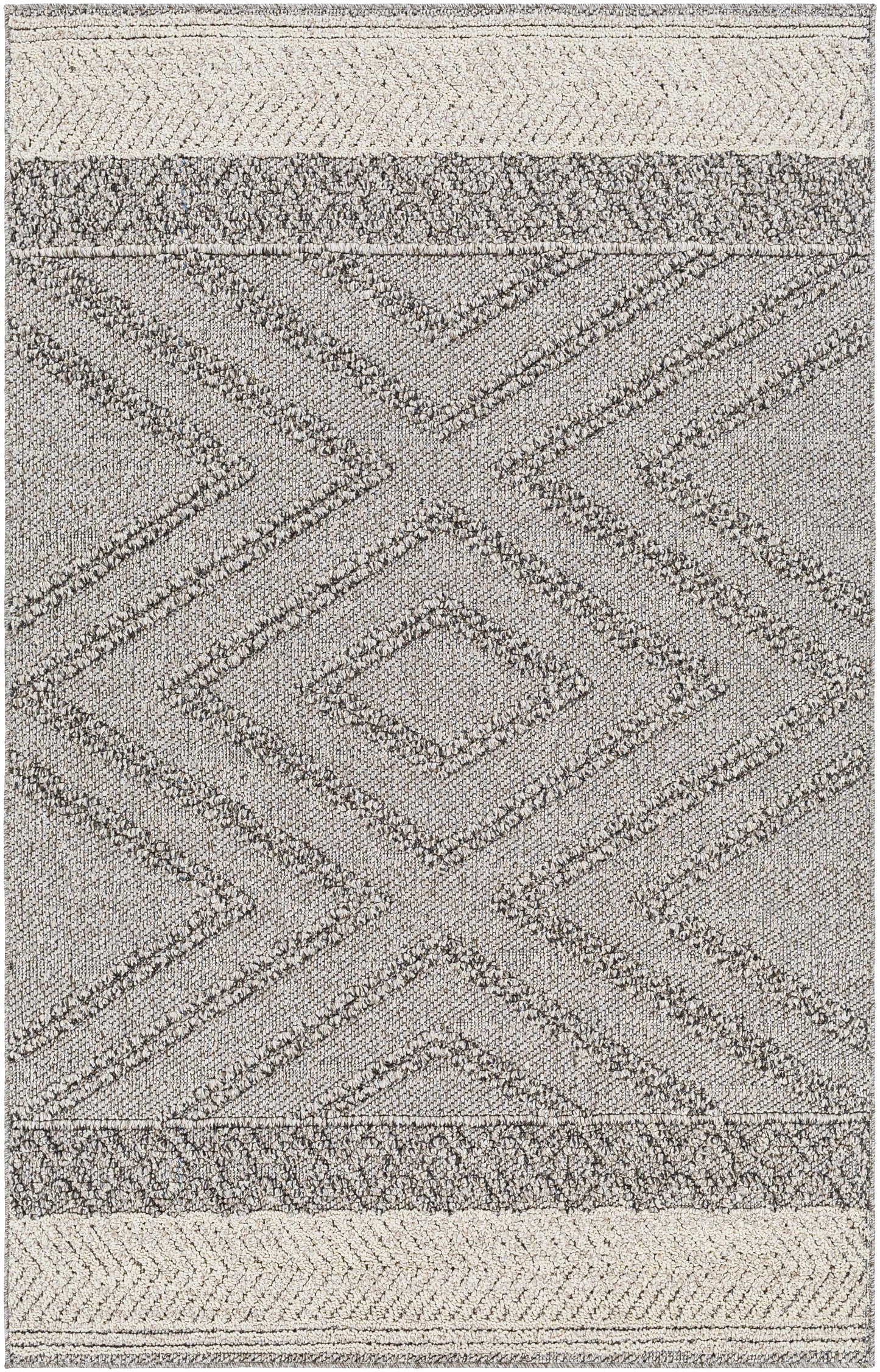 Beige and Gray Area Rug - Stylish Soft Versatile Home Décor