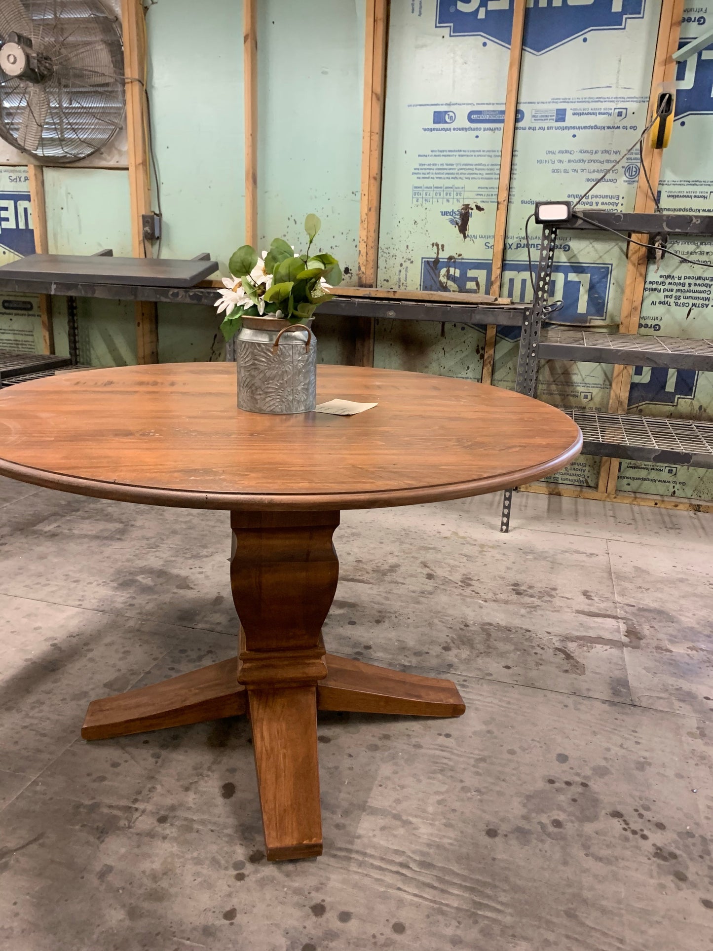 Java Pedestal Base With Custom Kiln Dried Maple Top And Oak Options