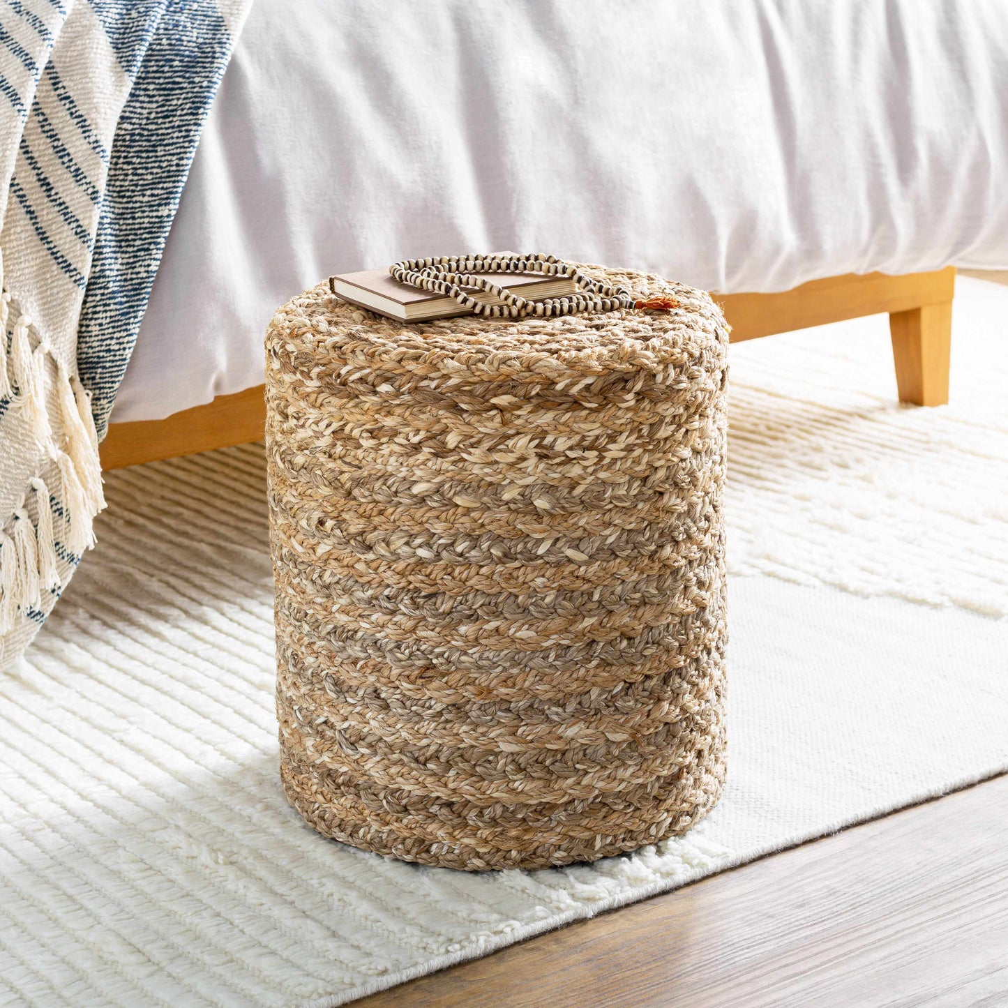 Ranskill cotton knitted pouf