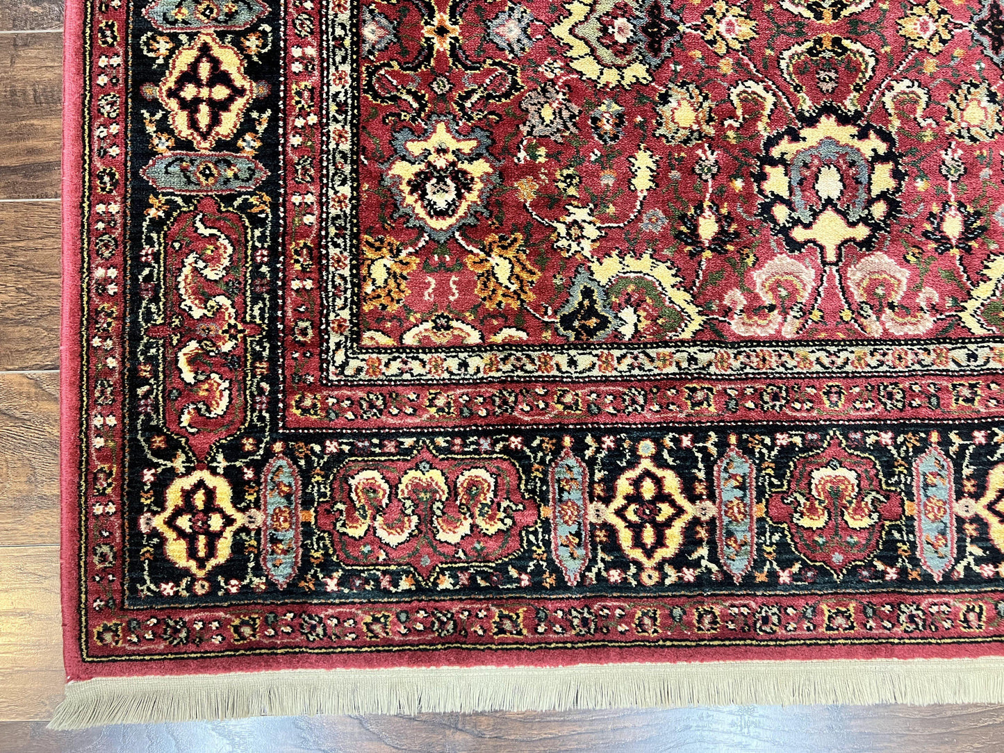 Karastan Williamsburg Herati Wool Rug 6x9 Vintage Persian Area Carpet Wool Pile