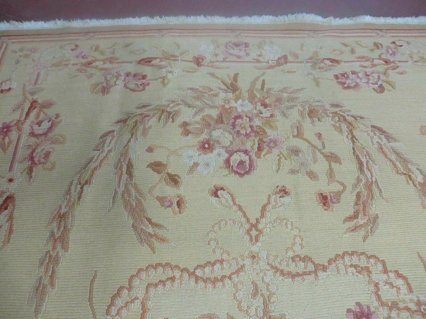 Vintage Turkish Kilim Soumak Flat Weave Wool Rug 58 By 94 Inches Handcrafted 1970s