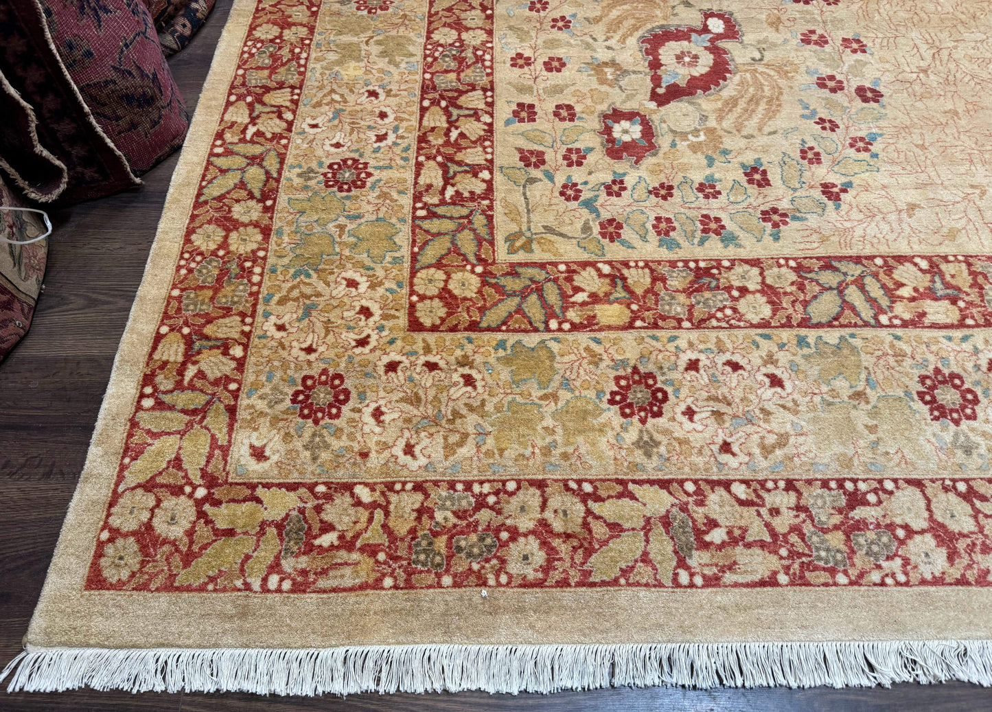 Persian Rug Palace Size Pak 13x17 Hand Knotted Wool Haji Jalili Beige Rust