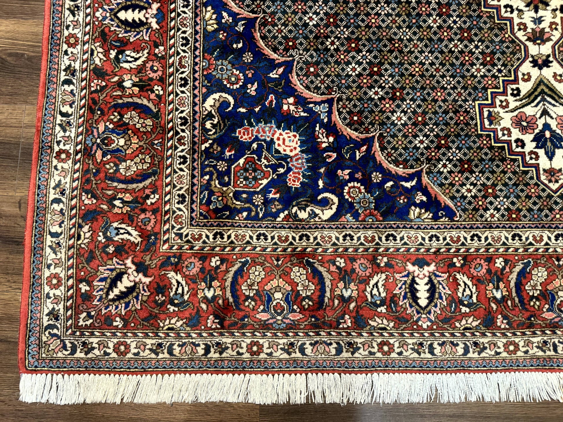 Red blue rug