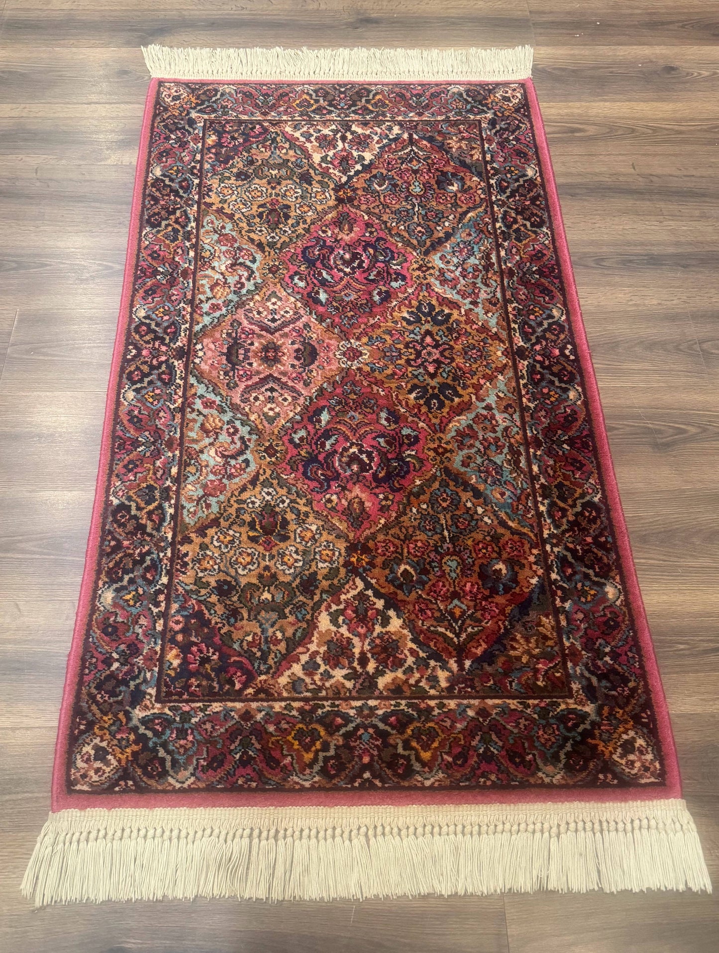 Karastan Kirman Wool Rug 3x5 Multicolor Panel Original 700 Series Discontinued