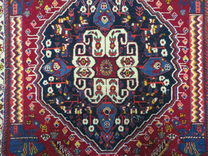Turkish Floral Wool Rug Pillow Cover Antique Handmade Two Piece Cushion