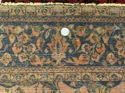 Antique Persian Tree Of Life Rug 3x5 Feet Manchester Wool With Bird Pictorials