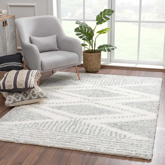 Gray Plush Area Rug - Cozy Home Decor Accent