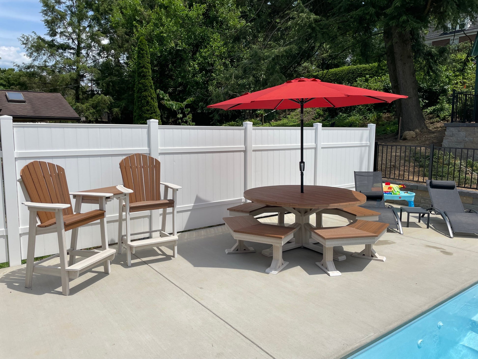 Outdoor dining table