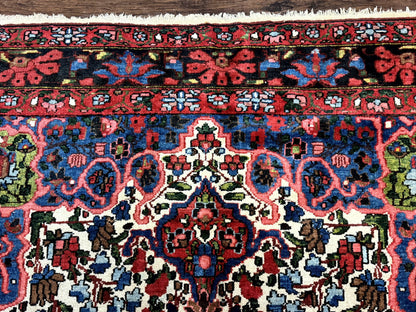 Persian Bakhtiari Rug Hand Knotted Wool Antique