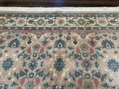 Palace Size Kerman Wool Rug 10x18 Hand Knotted Oversized Taupe Allover Pattern