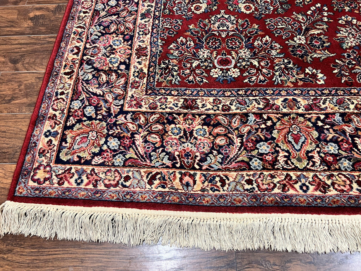 Karastan Rug Red Sarouk 10x18 Wool Carpet Original 700 Series Vintage Large Oriental Rug