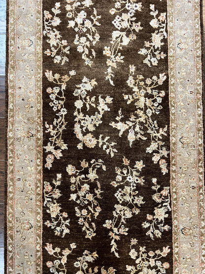 Peshawar Runner Rug Hand Knotted Wool 3x20