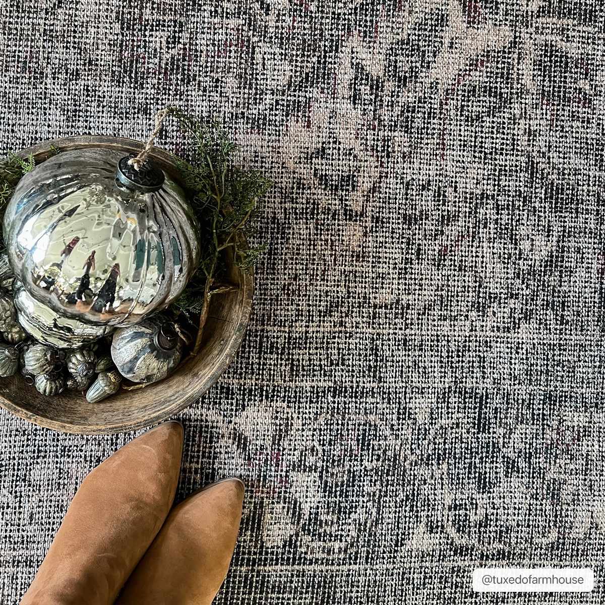Dusty Blue Washable Rug - Soft Durable Greenpoint Collection