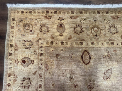 Peshawar Rug 8x11 Handmade Wool Indo Persian Mahal Carpet Vintage Oriental Style