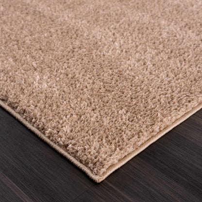 Judy Brown Washable Area Rug - Stylish Durable Easy to Clean