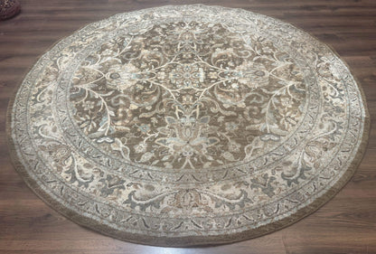 Karastan Rug Euphoria Round 8x8 Ft Indo Mahal Design Contemporary