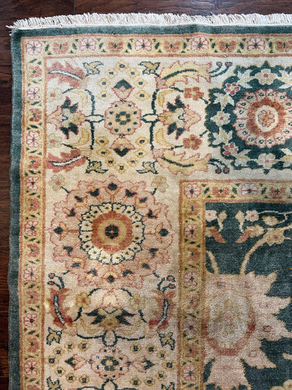 Egyptian Mahal Rug 10x14 Hand Knotted Wool Large Vintage Floral Persian Area Rug