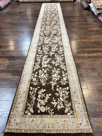 Peshawar Runner Rug Hand Knotted Wool 3x20