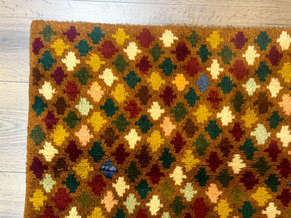 Balouch Rug 3x4 Afghan Handwoven Wool Vintage Multicolor Collection