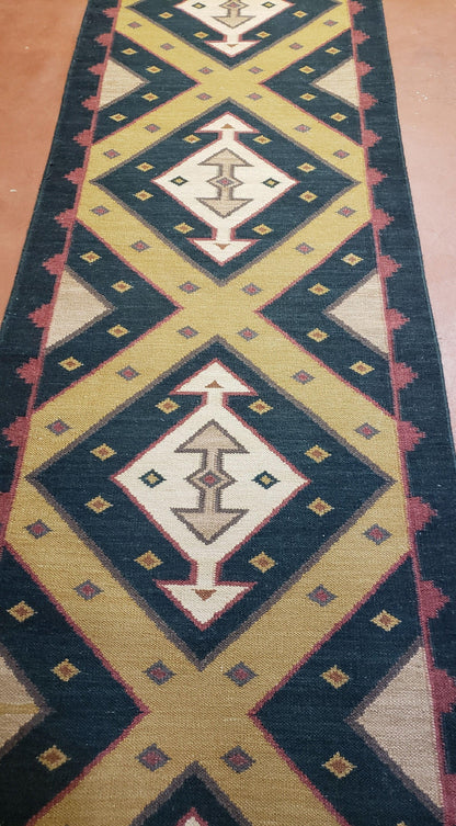 Kilim Runner Rug Vintage Hand Knotted Wool
