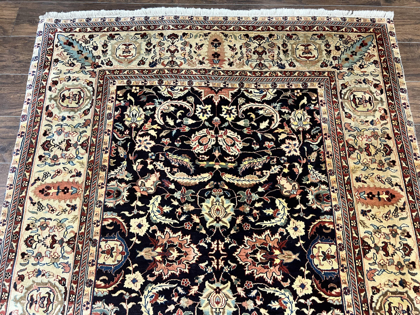Indo Persian Rug Hand Knotted Wool 5x15 Vintage Floral Oriental Runner