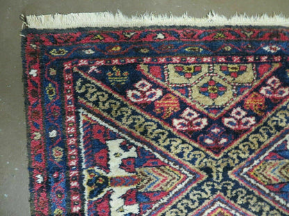 Turkish Anatolian Wool Runner Rug Antique Handmade Allover Pattern 30 By 113 Inches