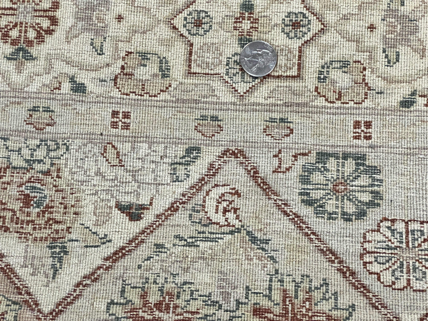 Pak Persiann Runner Rug 2.7 x 12 Handmade Wool Vintage Panel Design Hallway Runner