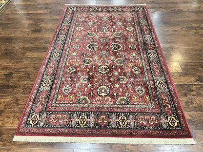 Karastan Williamsburg Herati Wool Rug 6x9 Vintage Persian Area Carpet Wool Pile