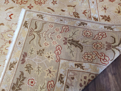 Vintage Turkish Oushak Rug Wool Hand Knotted Area Rug 6x9 Classic Decor