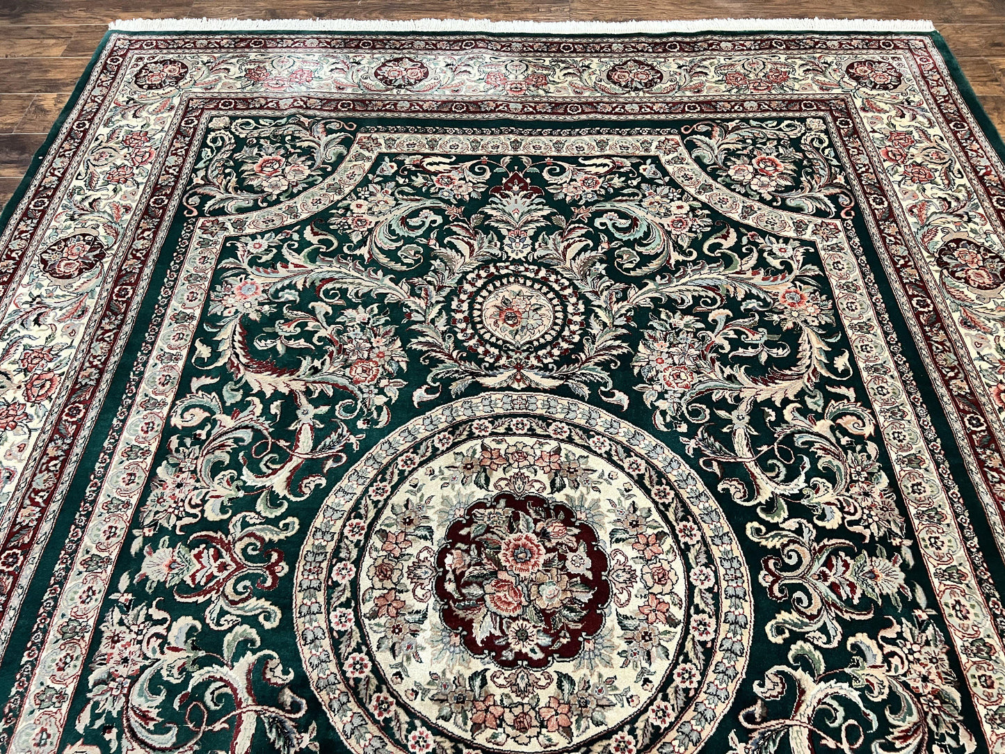 Cream floral rug