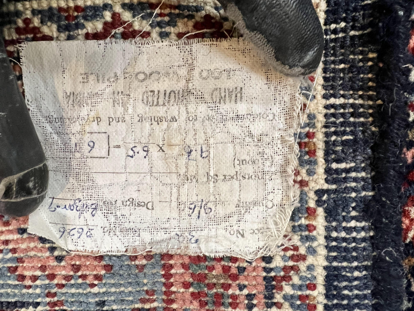 Indo Persian Rug 7x10 Hand Knotted Wool Bidjar Vintage Oriental Carpet Herati Pattern