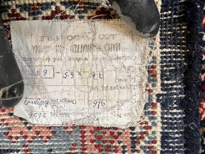 Indo Persian Rug 7x10 Hand Knotted Wool Bidjar Vintage Oriental Carpet Herati Pattern