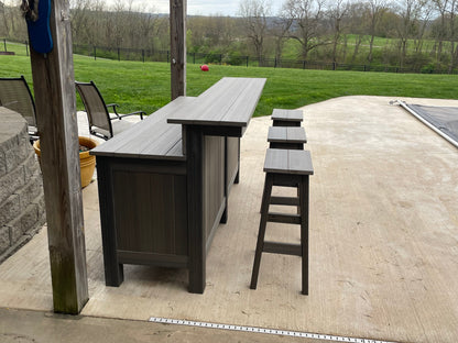 Custom Outdoor Bar HDPE Lumber