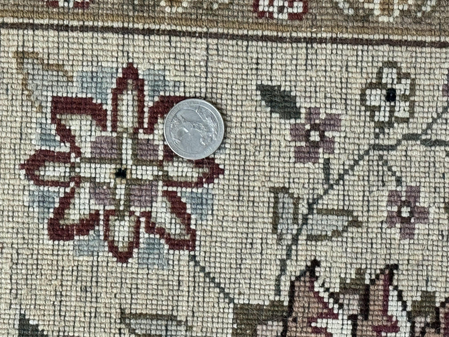 Pak Persian Rug 10x13 Vintage Hand Knotted Wool Silk Floral Area Rug