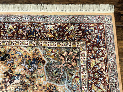 Karastan Rug 10x14 Persian Hunting Wool Pile Vintage Power Loomed In USA