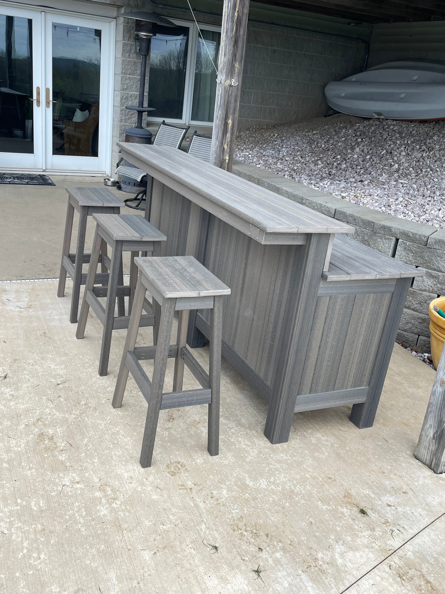 Custom Outdoor Bar HDPE Lumber