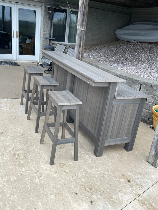 Custom Outdoor Bar HDPE Lumber
