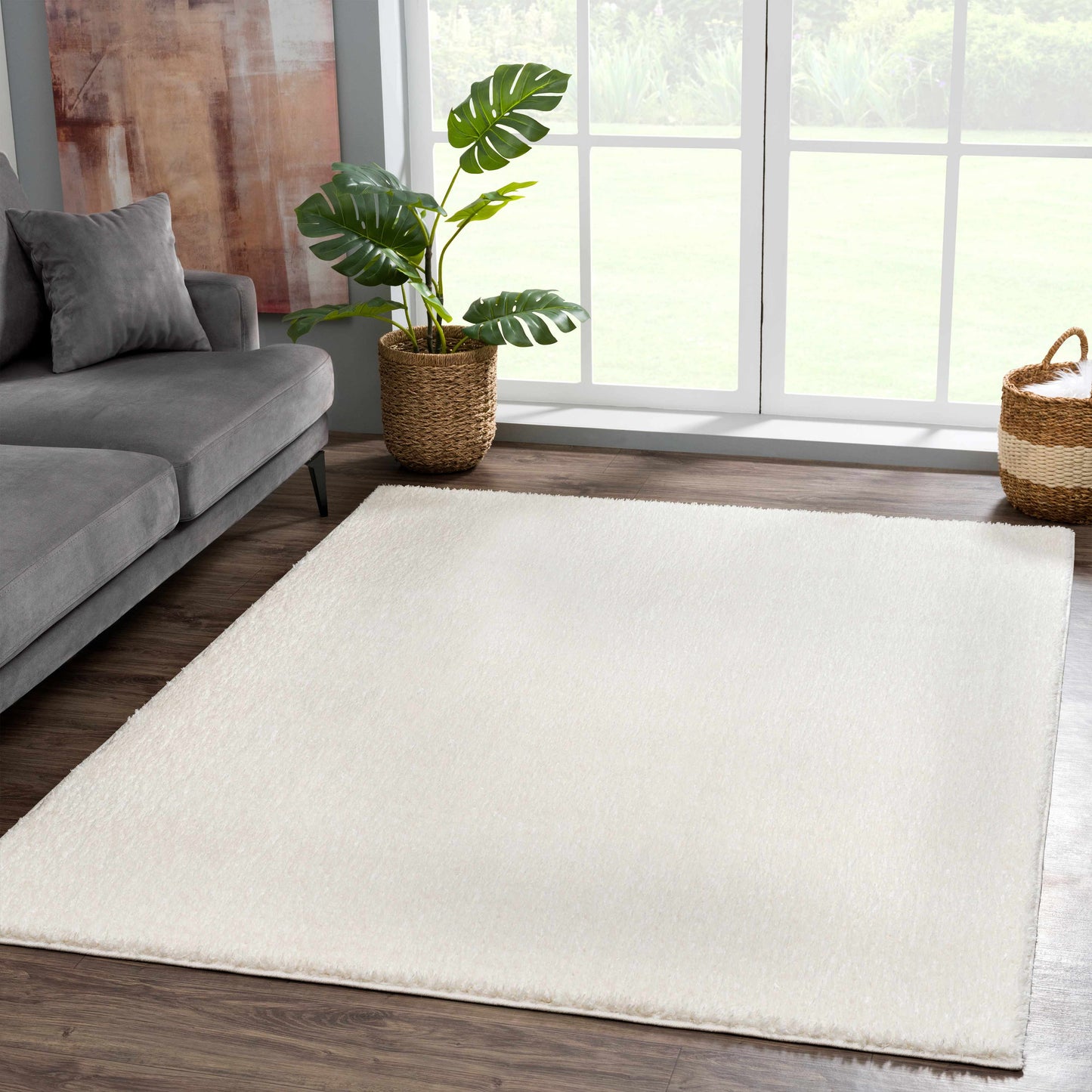 Washable Area Rug - Stylish Easy-Clean Soft Flooring Solution