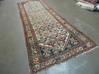 Antique Caucasian Shirvan Wool Runner Rug 3 Ft 3 In By 9 Ft 9 In Handwoven