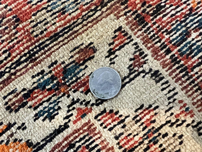 Persian Malayer Rug 4x7 Hand Knotted Wool Tribal Geometric Boho Antique Oriental Carpet