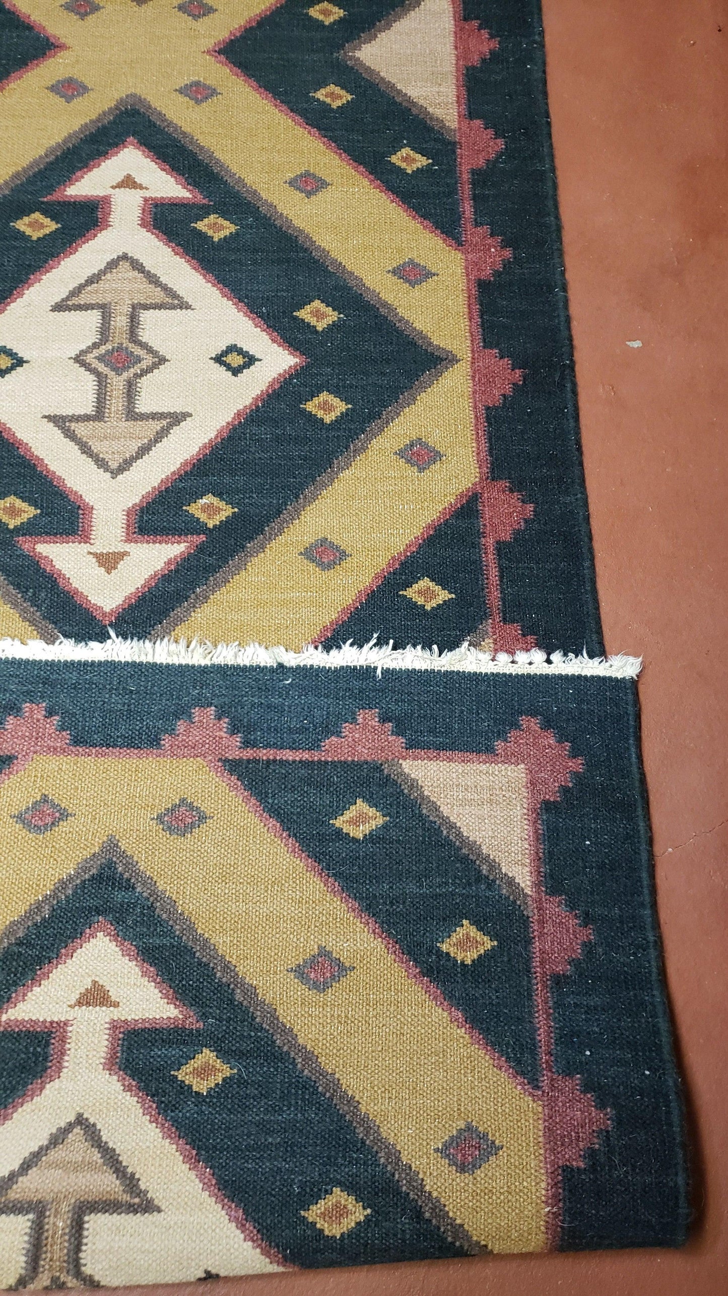 Kilim Runner Rug Vintage Hand Knotted Wool