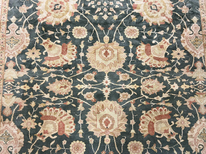 Egyptian Mahal Rug 10x14 Hand Knotted Wool Large Vintage Floral Persian Area Rug