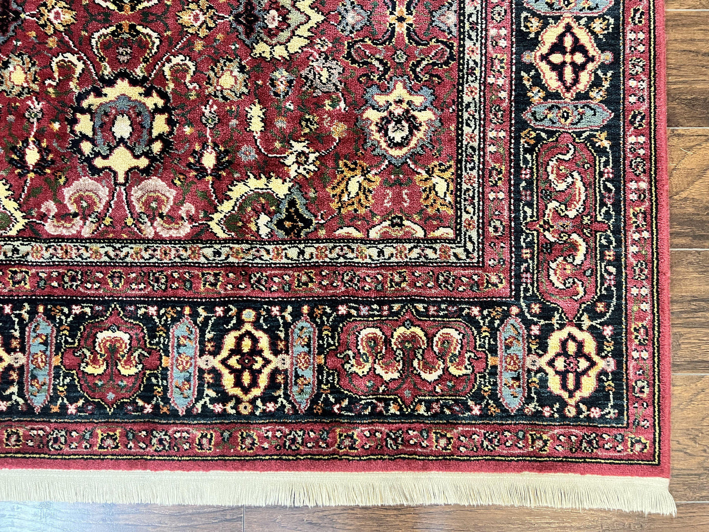 Karastan Williamsburg Herati Wool Rug 6x9 Vintage Persian Area Carpet Wool Pile