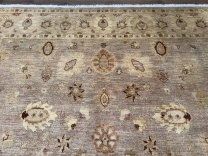 Peshawar Rug 8x11 Handmade Wool Indo Persian Mahal Carpet Vintage Oriental Style