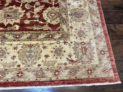 Handmade Persian Rug 10x14 Pak Sultanabad Mahal Chobi Floral Wool Oriental Vintage Carpet