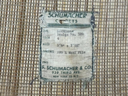 Vintage Rya Shag Rug 5.5 x 7.7 Feet Wool Area Rug for Living Room